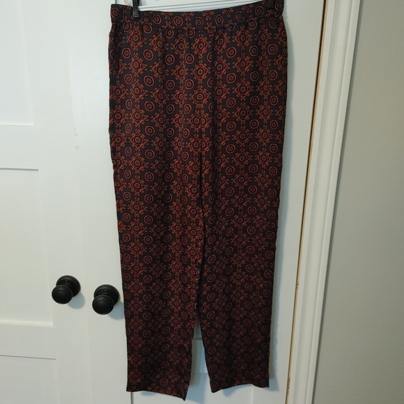 CLUB Monaco Printed Twill Pants Size 6 - Picture 2 of 10